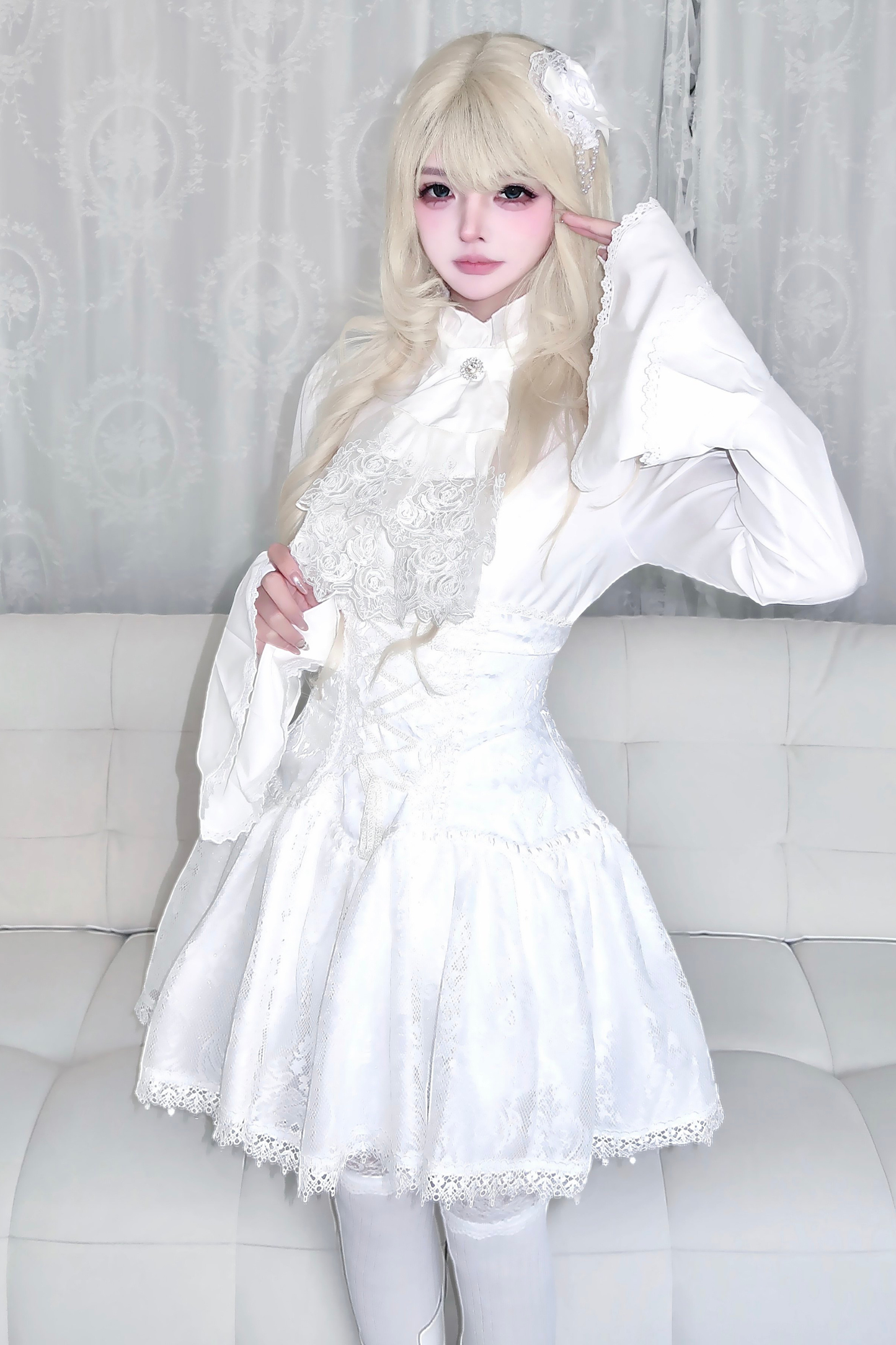 Gothic Top + Lace Skirt