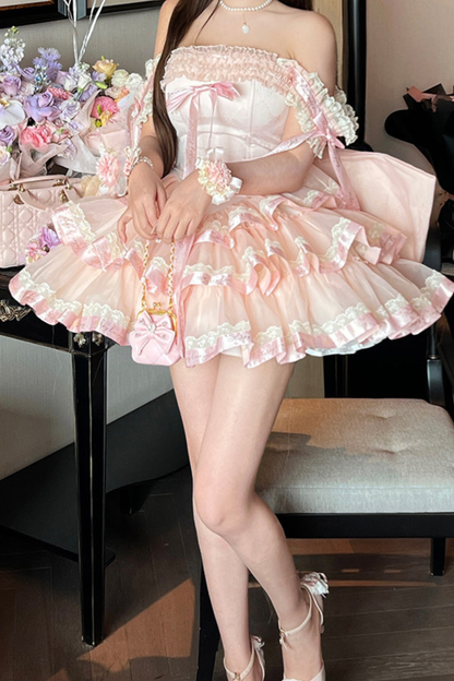 Sweet Princess Lolita Dress + Big Ribbon