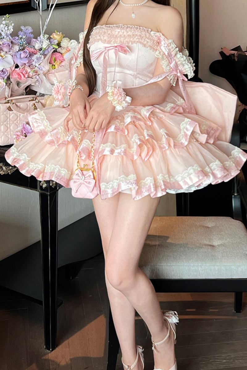 Sweet Princess Lolita Dress + Big Ribbon