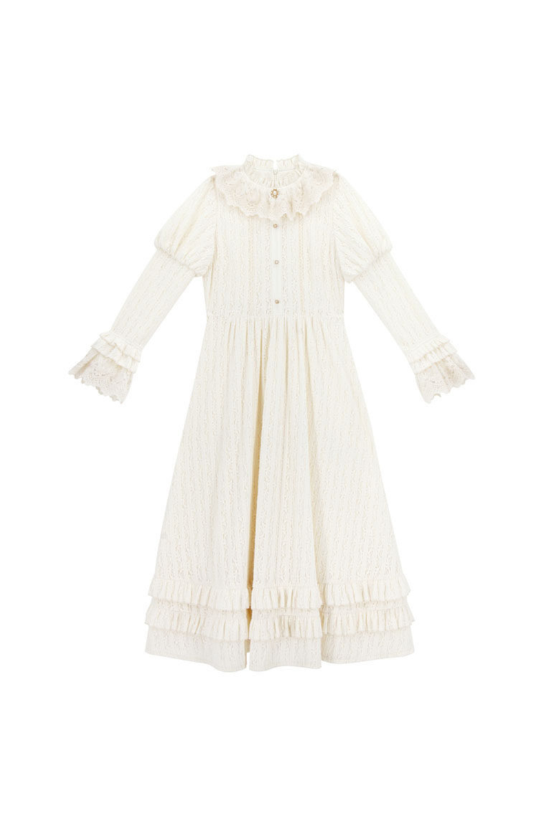 Candlelight Antique Lace Dress + Vest Dress + Bag + Brooch