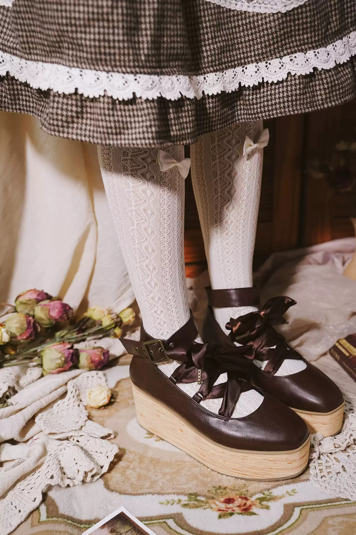 Ribbon Platform Lolita Shoes