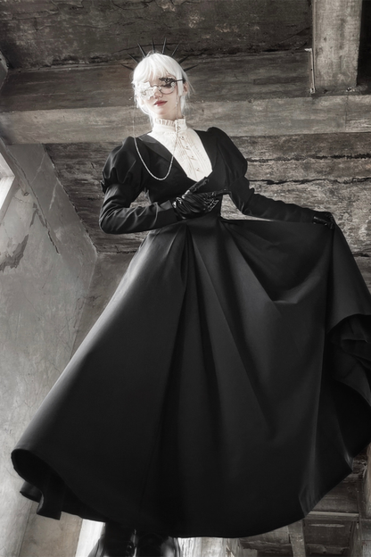 Gothic Flared Long Lolita Dress