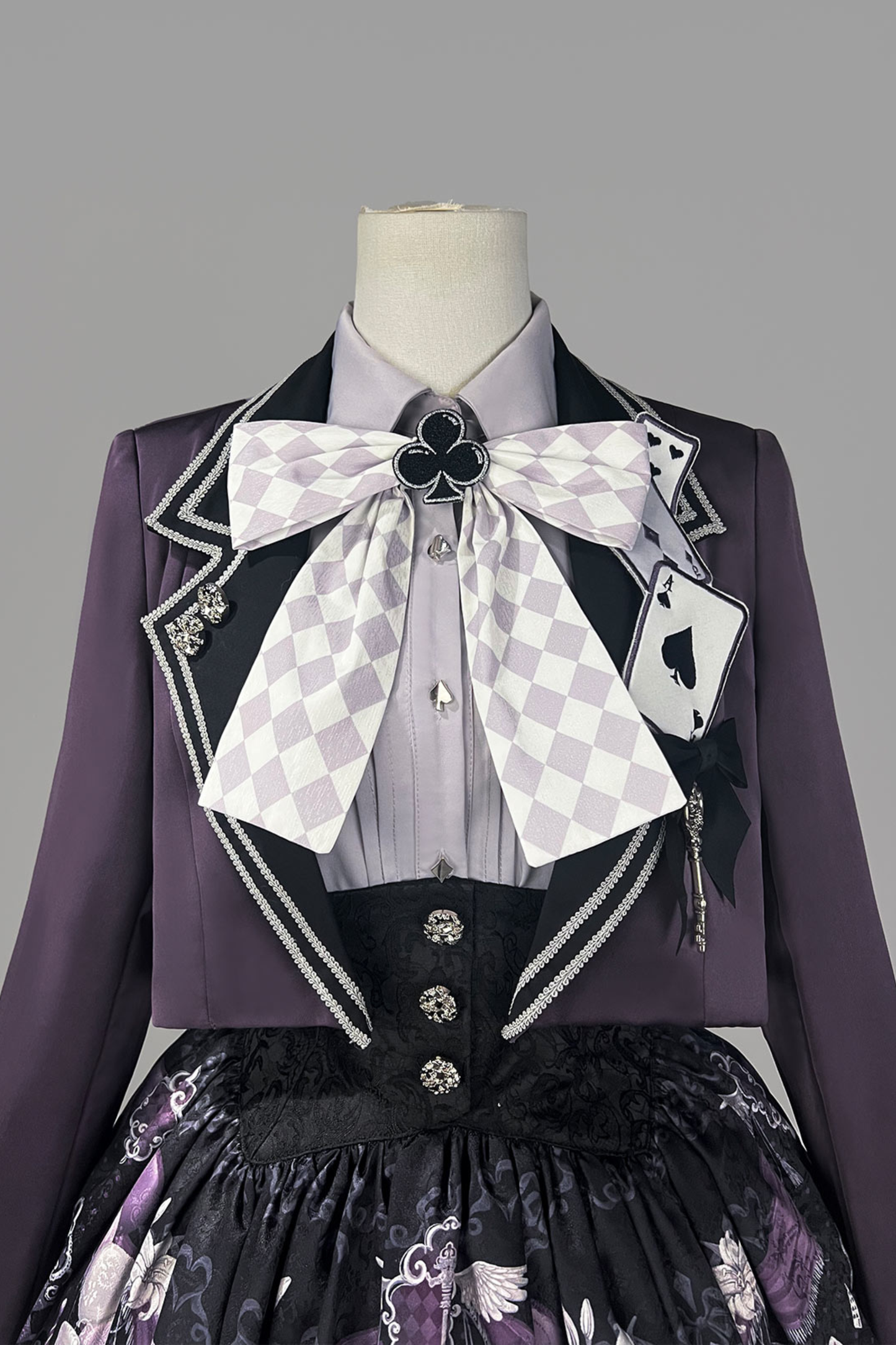 Night Alice Magic Theater Lolita Skirt + Shirt + Short Jacket