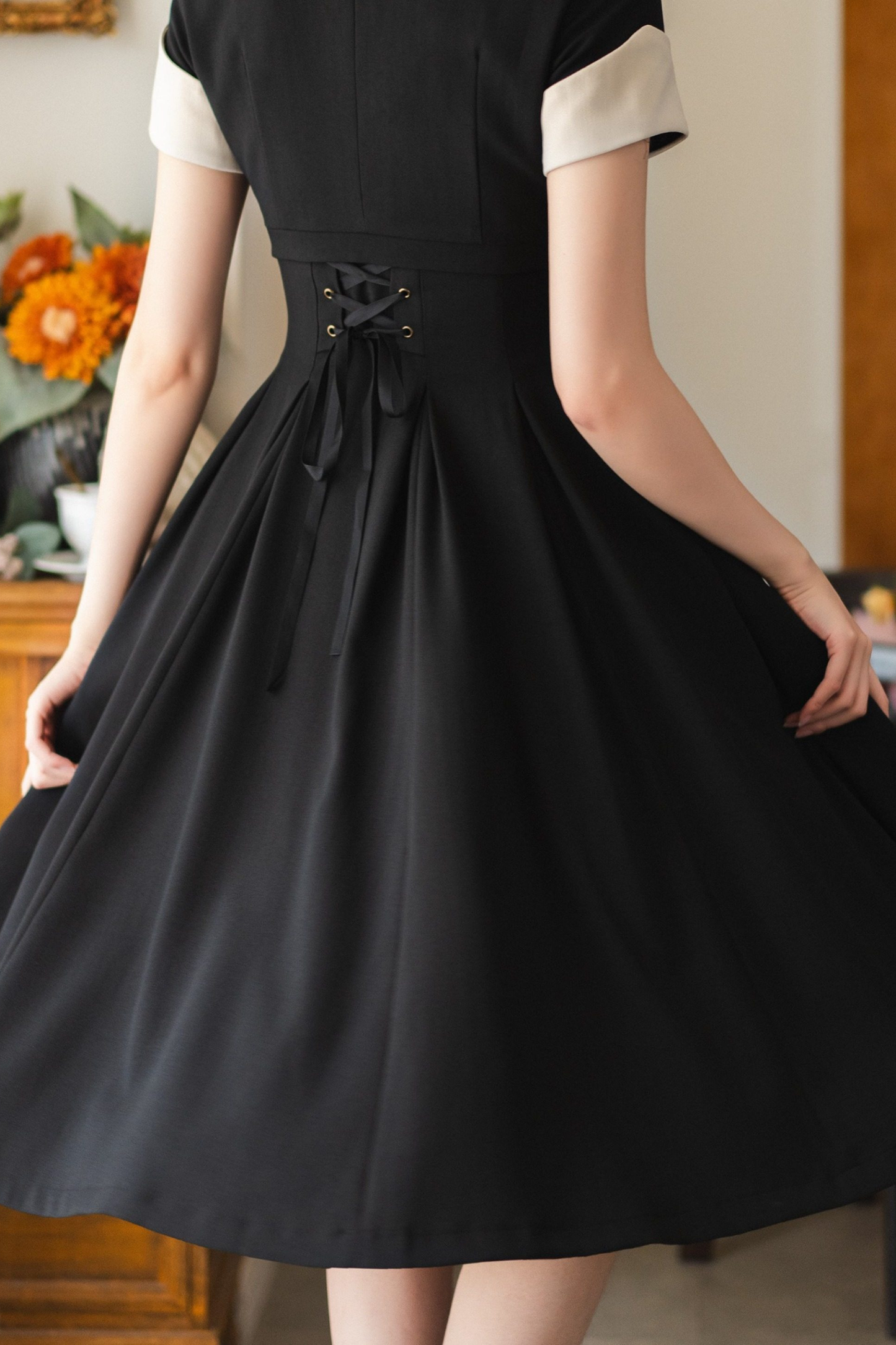 French Retro Flare Dress + Short Jacket