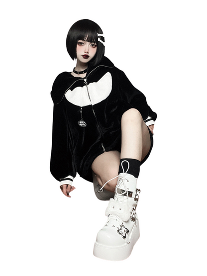 Small Bone Denim Round Toe Platform Short Boots