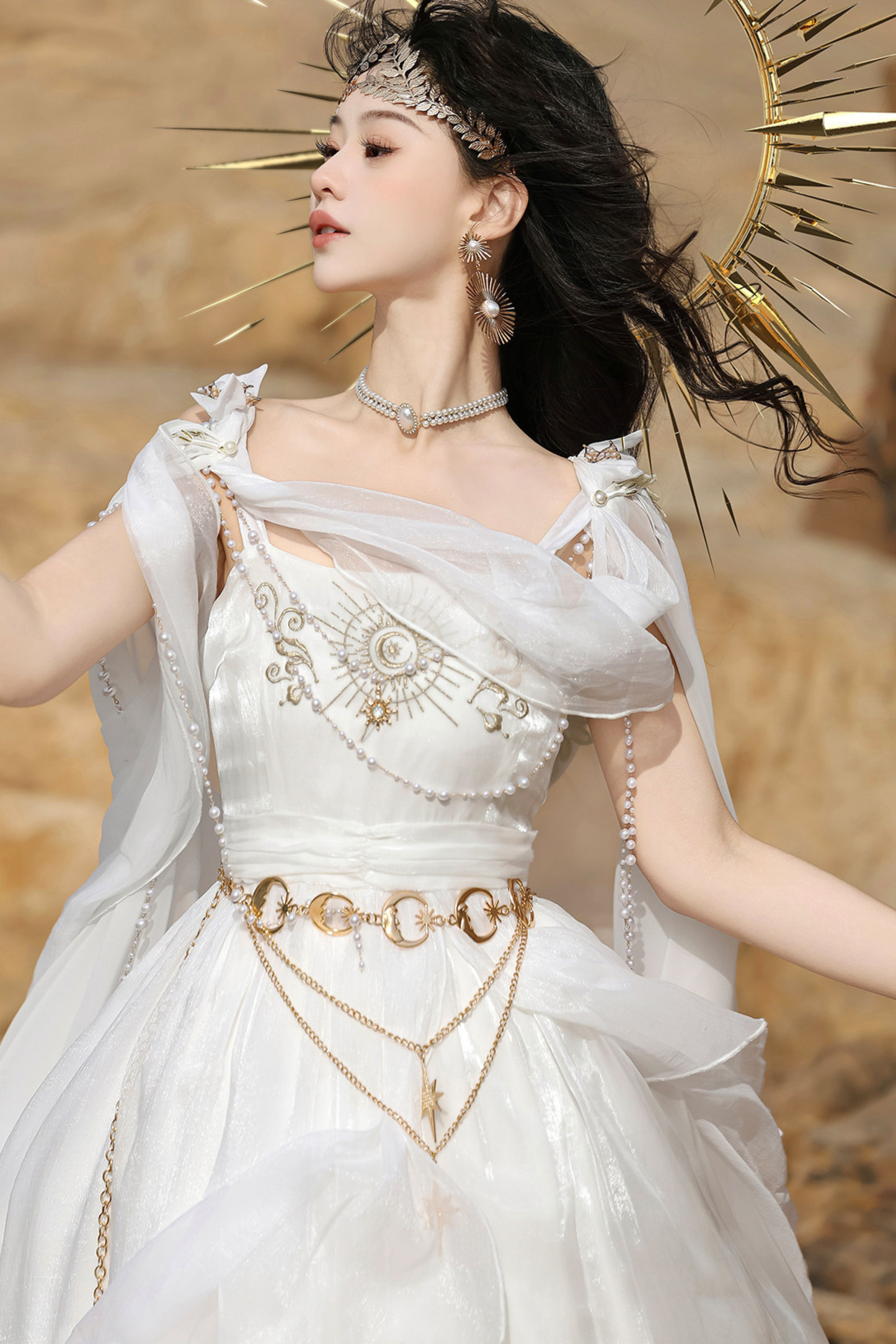Fairy Classical Lolita Camisole Dress + Hooded Cape
