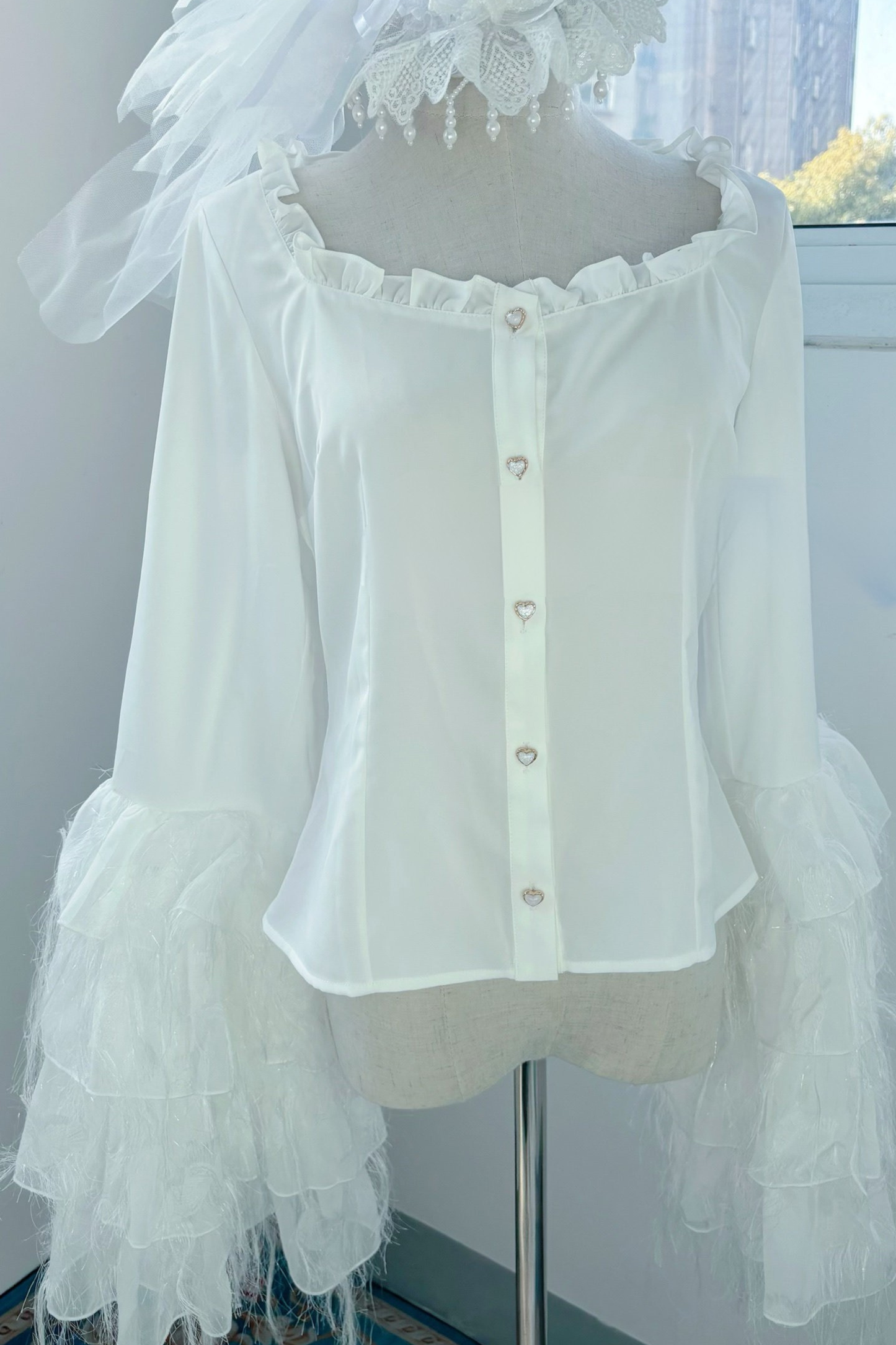 Angel Princess Jumper Skirt + Top + Veil + Hat + Hairband