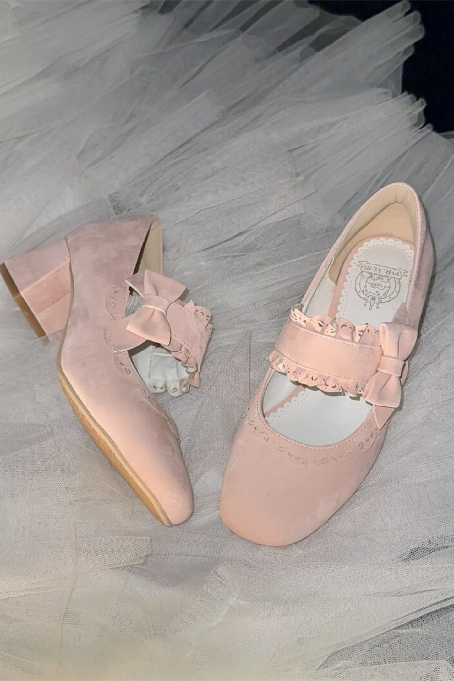 Butterfly Mid Heel Lolita Shoes