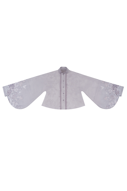 Chinese-style Stand Collar Jacket + Suspender Dress + Hairband