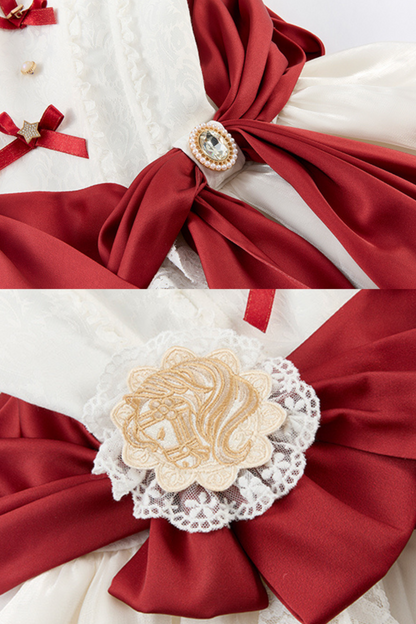 Snow White Princess Lolita Dress + Bonnet + Lace Choker