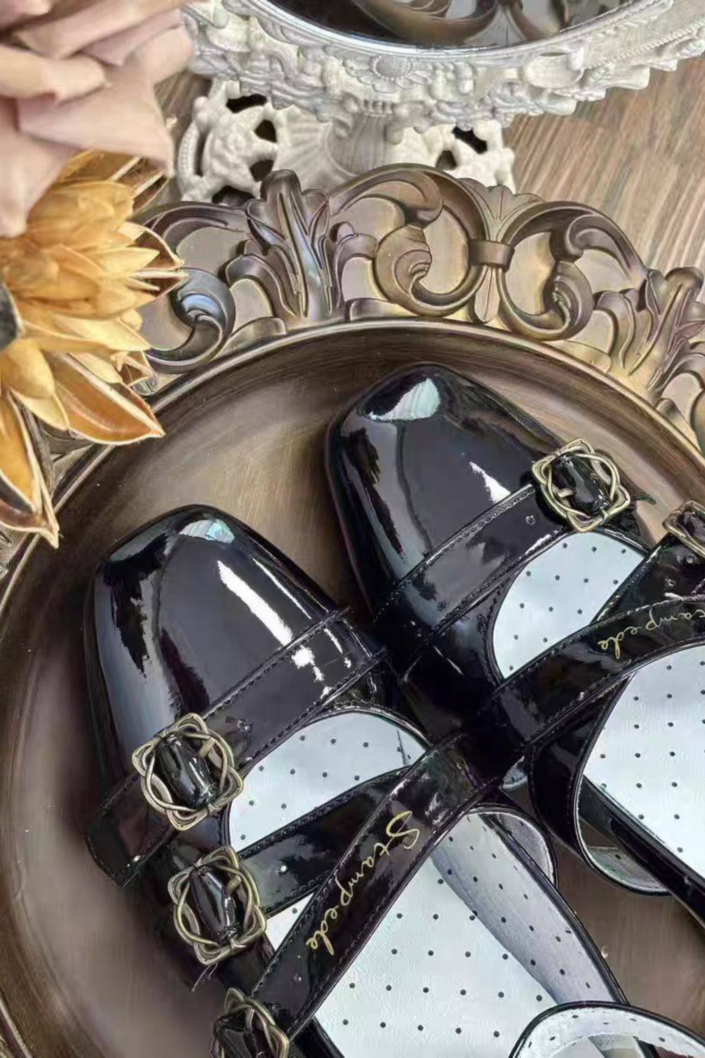 Retro Lolita Square Heel Shoes
