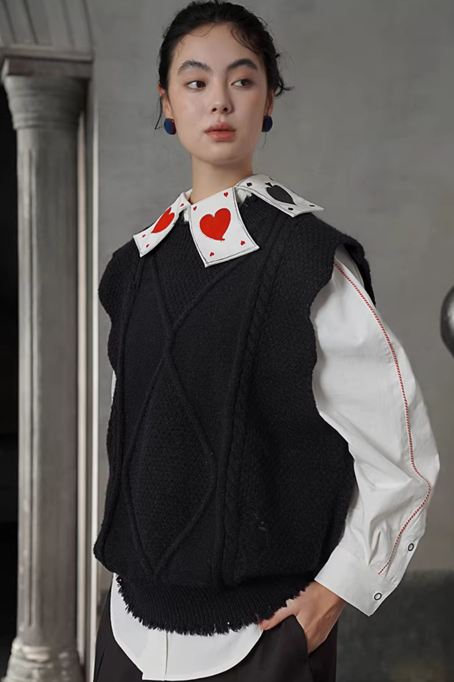 Playing Card Fantasy Color Blouse