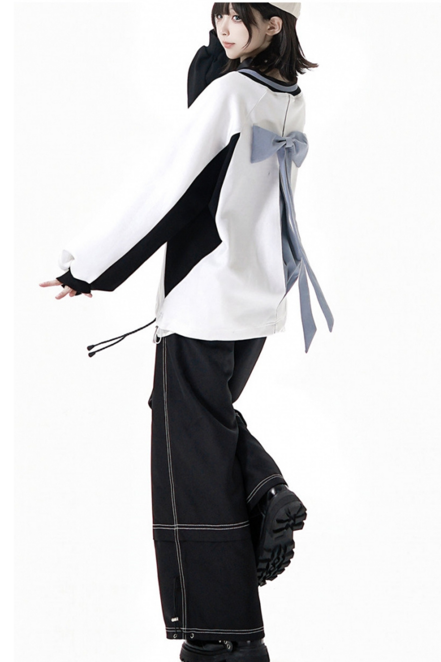 Mode Sweatshirt + Waist Skirt + Pants + Shirt