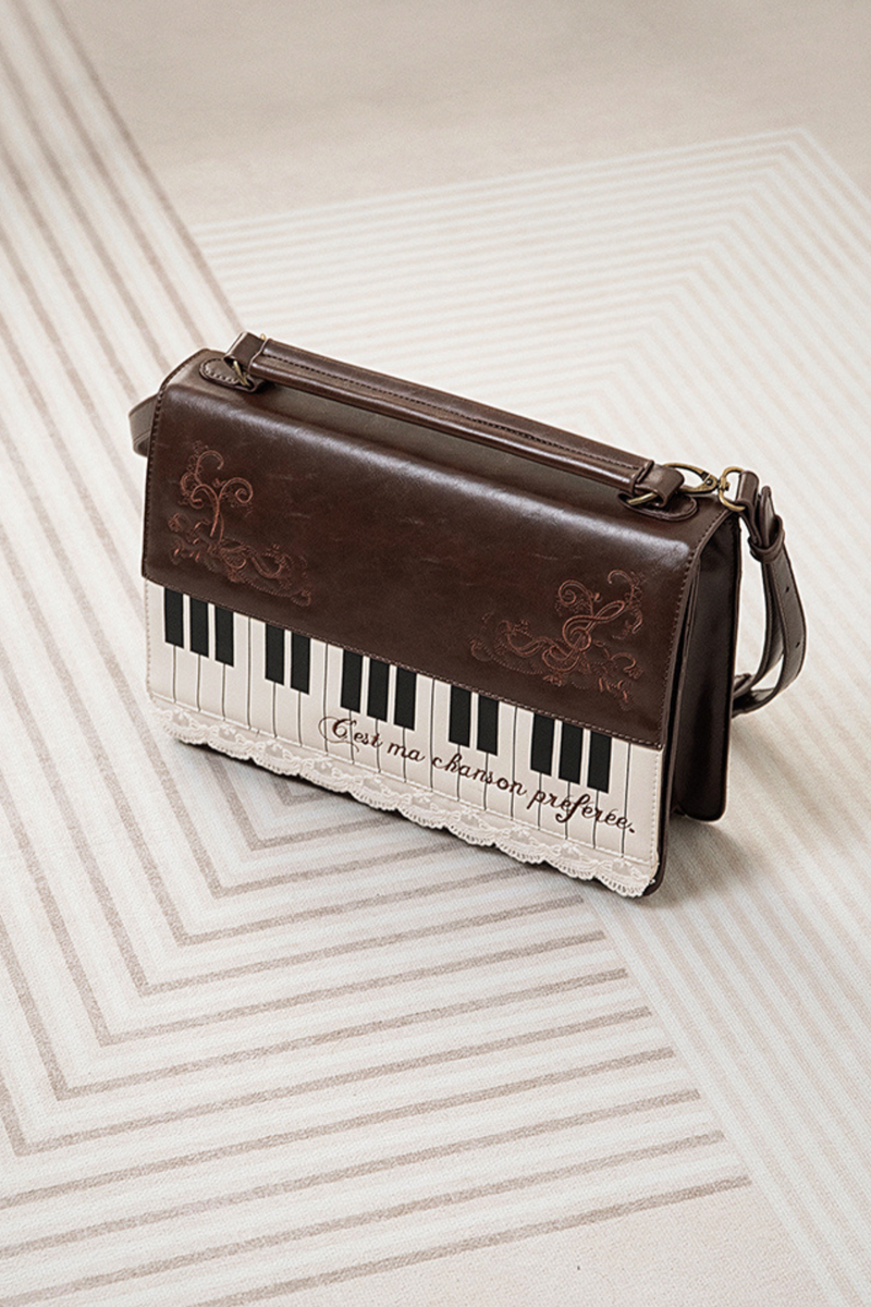 Literary Piano Shoulder Bag