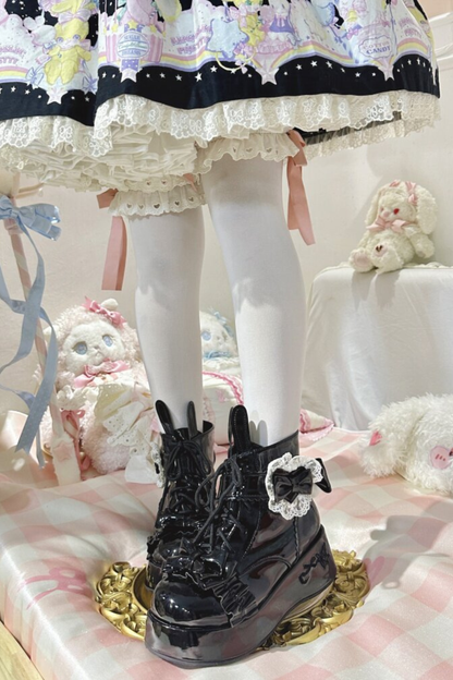 Rabbit Tail Lolita Boots
