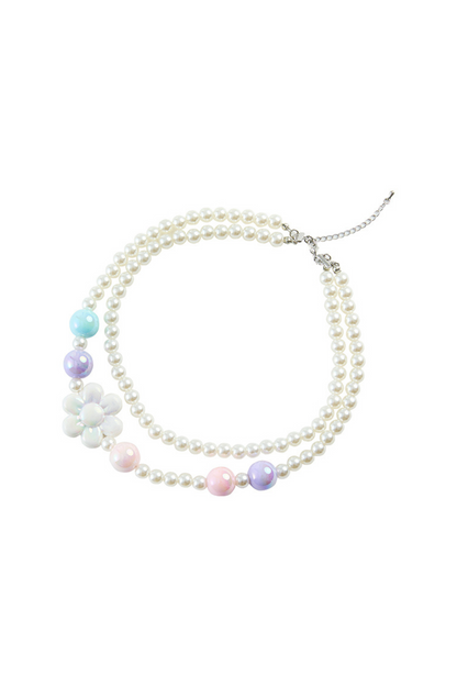 Candy Pop Balloon Lolita Jumperskirt + Pearl Necklace