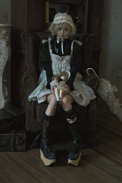 Gothic Balloon Suspender Dress
