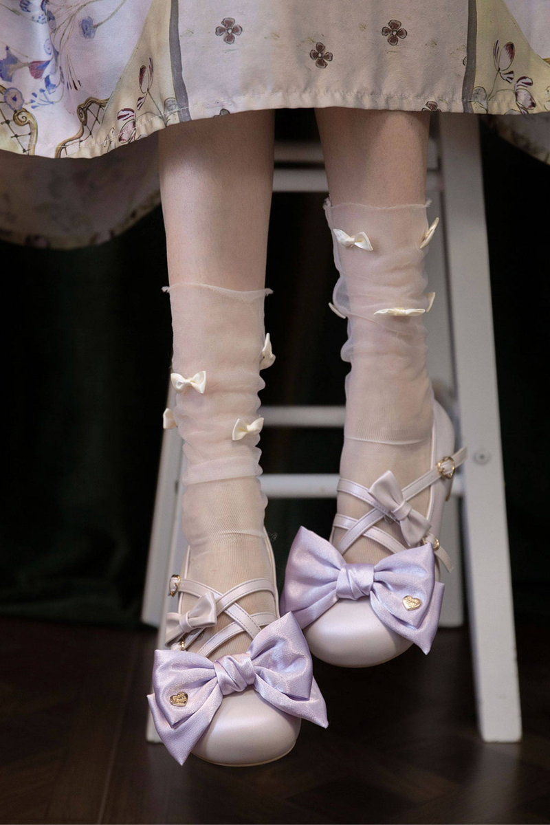 Satin Candy Ribbon Lolita Shoes