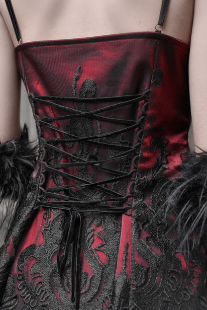 Dark Gothic Slim Slip Dress
