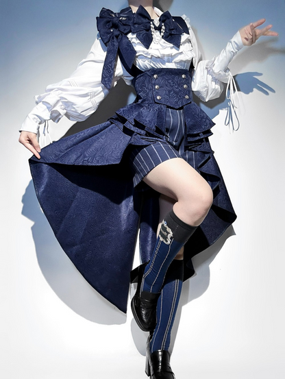 Rabbit Theater Sapphire Blue Prince Bunny Ear Outfit Set + Accessories