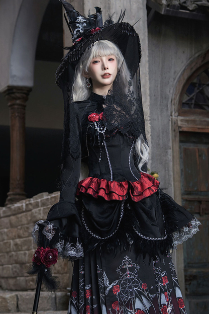 Gothic Gradient Gothic Skirt + Top + Cardigan + Shirt