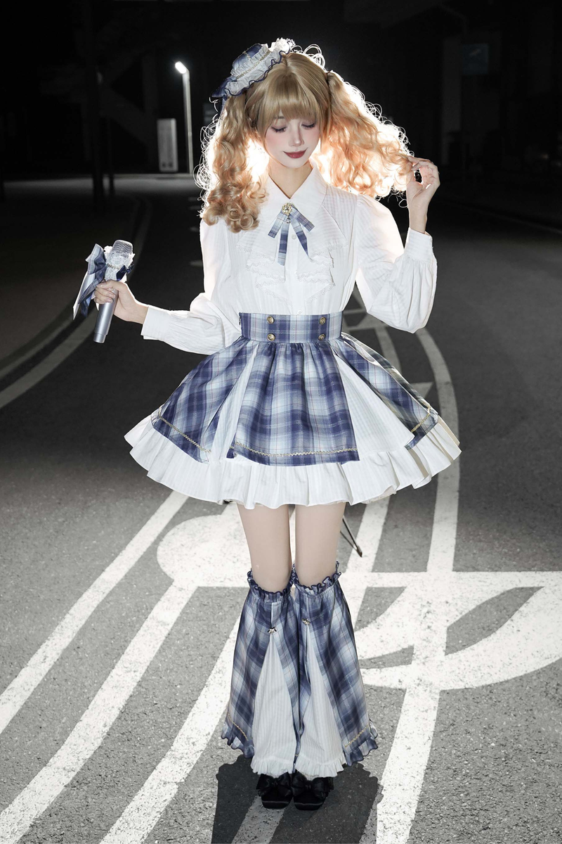 Starlight Idol Cosplay Cape + Shirt + Skirt + Leg Warmers