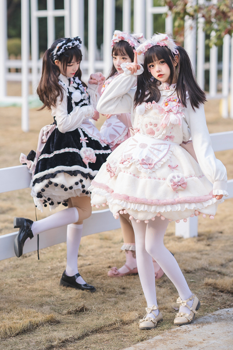 Sweet Girly Cat Lolita Set