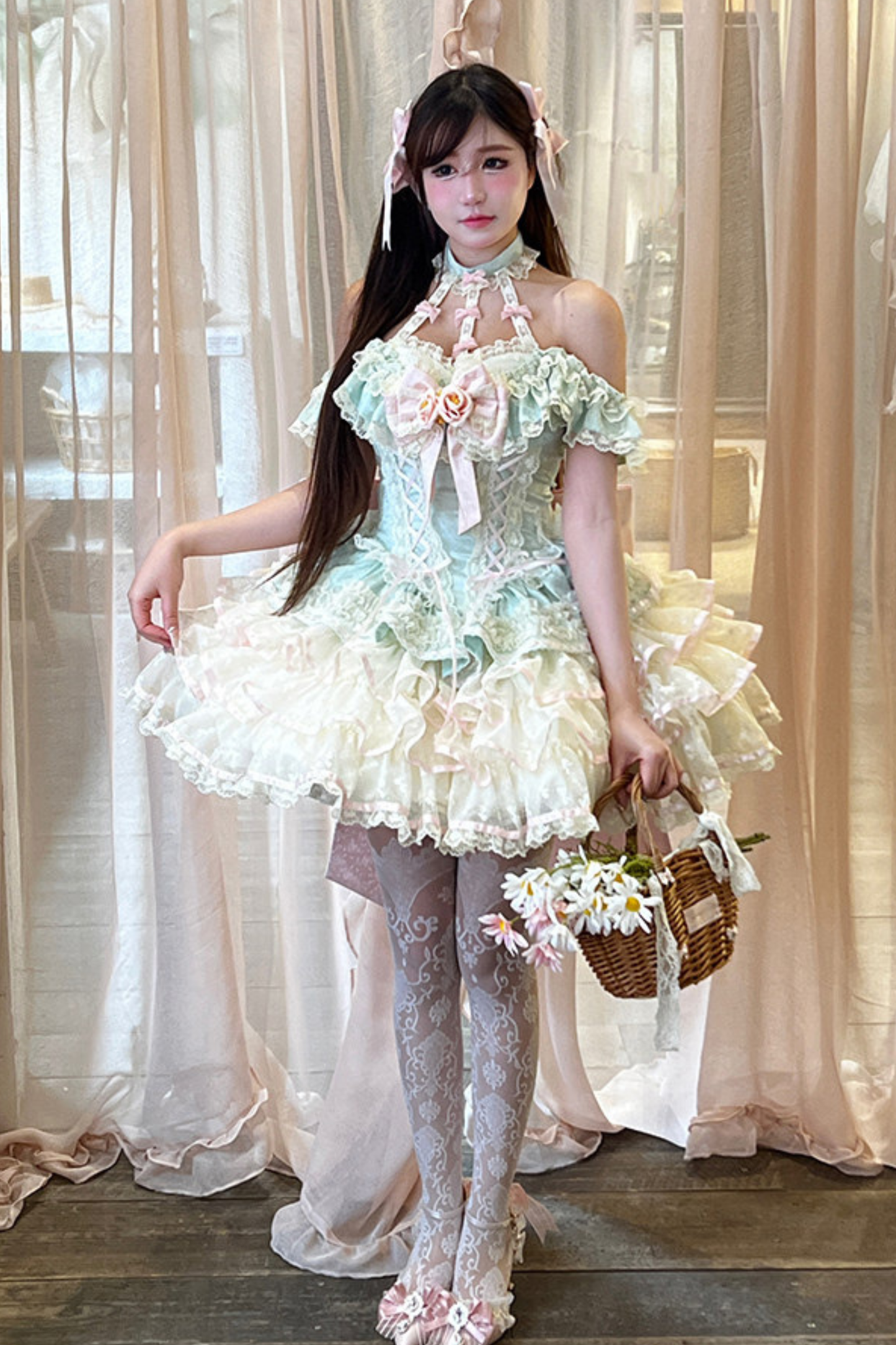 Rose Lace Fairy Dress