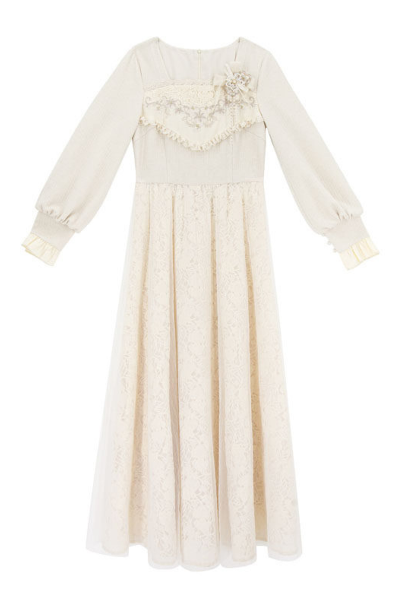 Pure White Square Neck Dress + Jacket