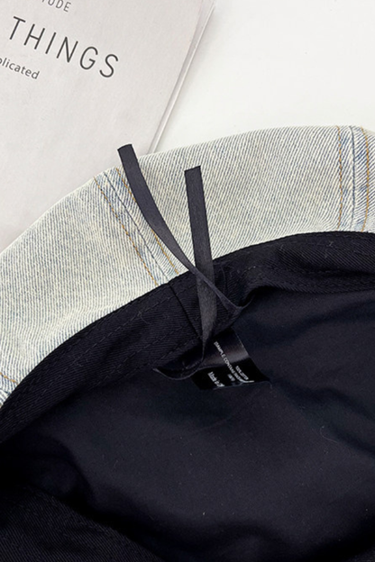 Denim Cat Ear Beret