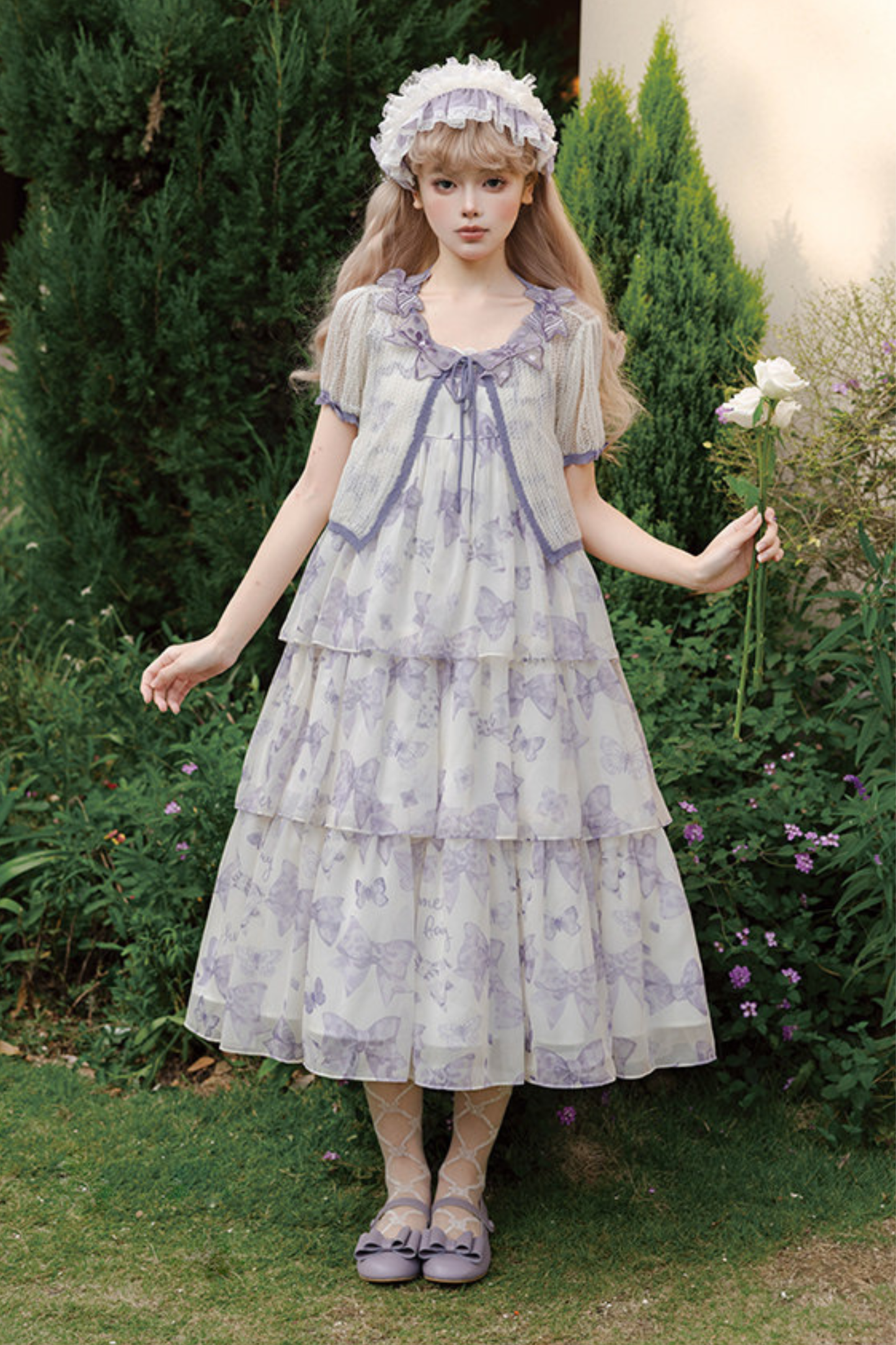 Evergarden Lolita Dress + Shirt + Cardigan