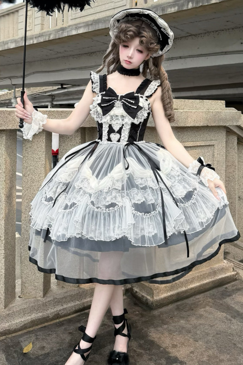 Sweet Ruffle Tiered Lolita Dress