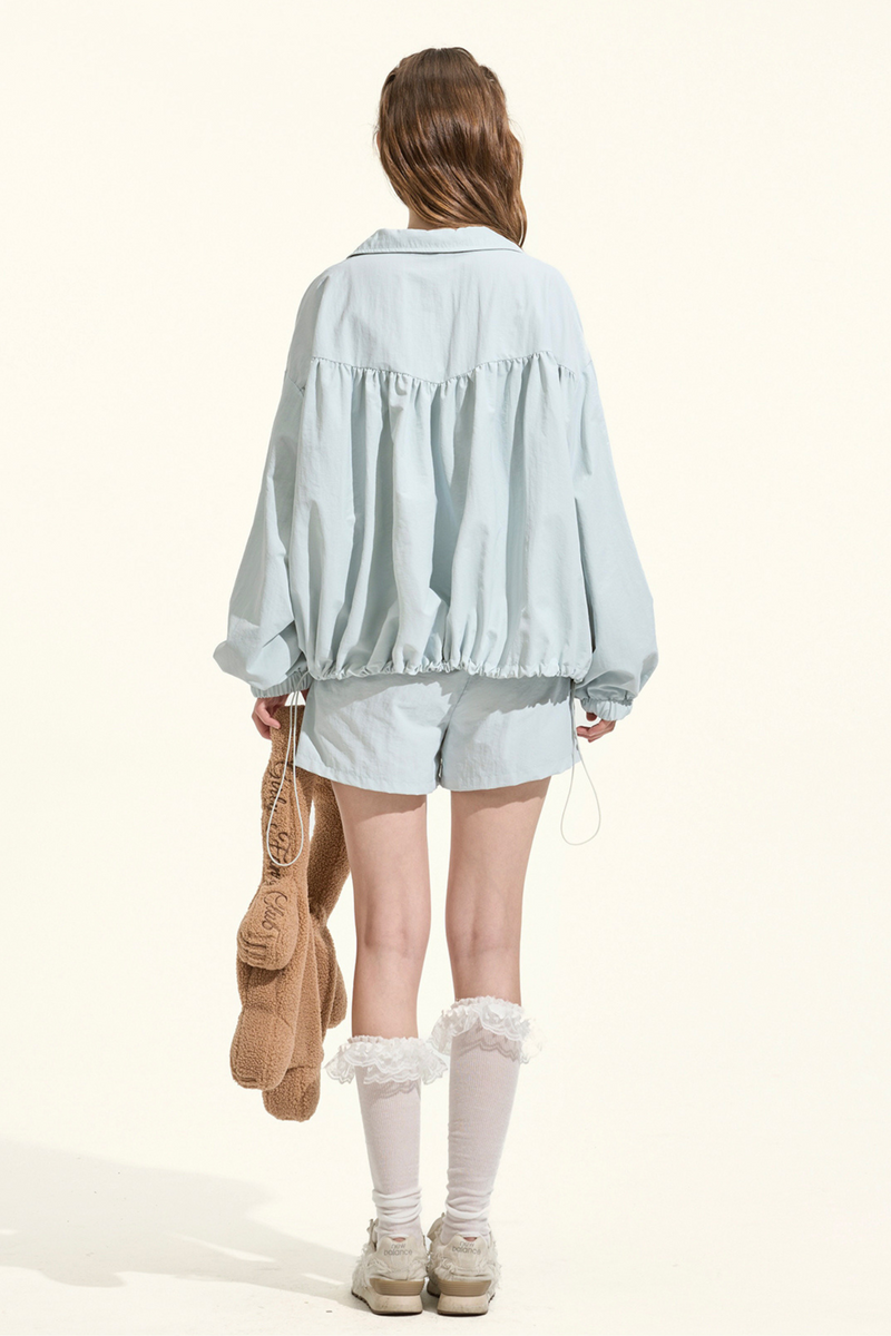 Ruffle Lake Blue Sporty Jacket + Pants