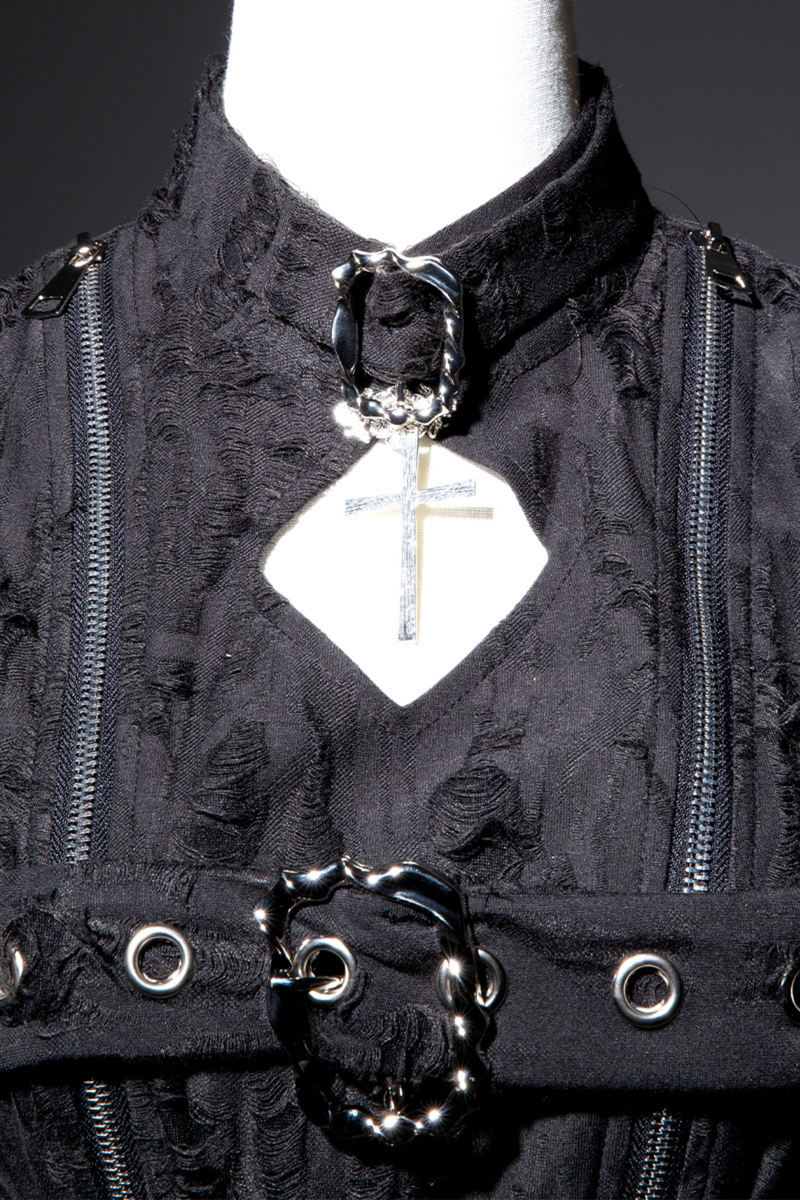 [pre-order] Dark Gothic Style Sleeveless Dress + Belt