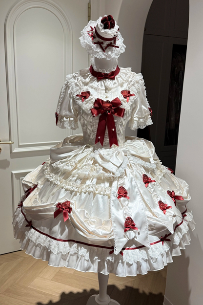 [pre-order Deadline: March 29] Cream Strawberry Lolita Dress