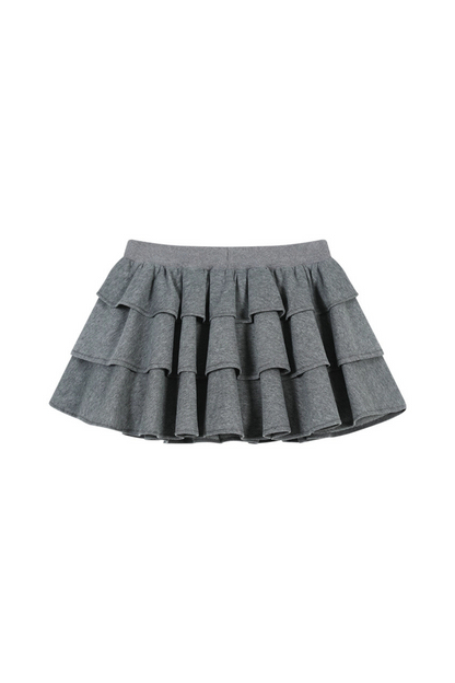 Ballet Lace Sweatshirt Hooded Jacket + Tiered Skirt