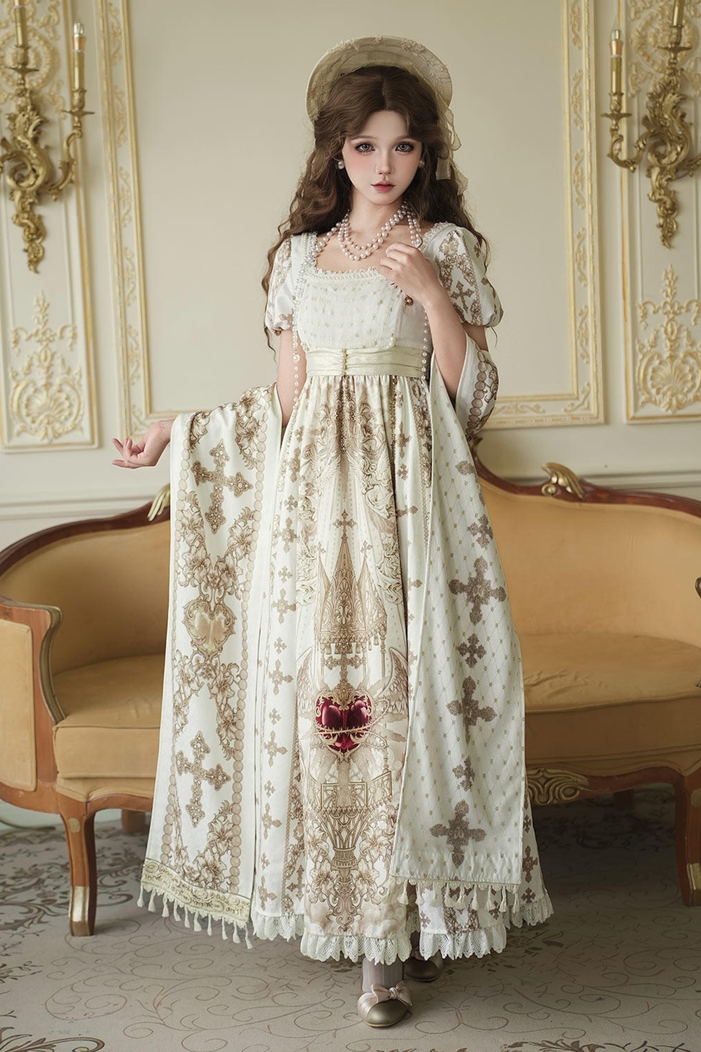 Lolita Dress + Shawl + Necklace
