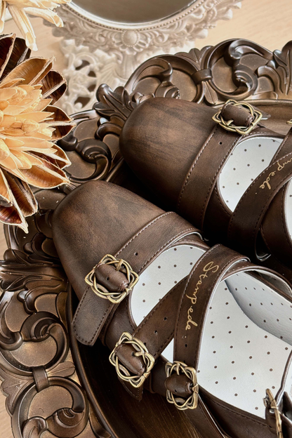 Retro Lolita Square Heel Shoes