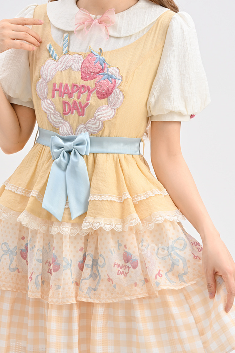 [pre-order] Daily Ribbon Tiered Doll Light Lolita Dress