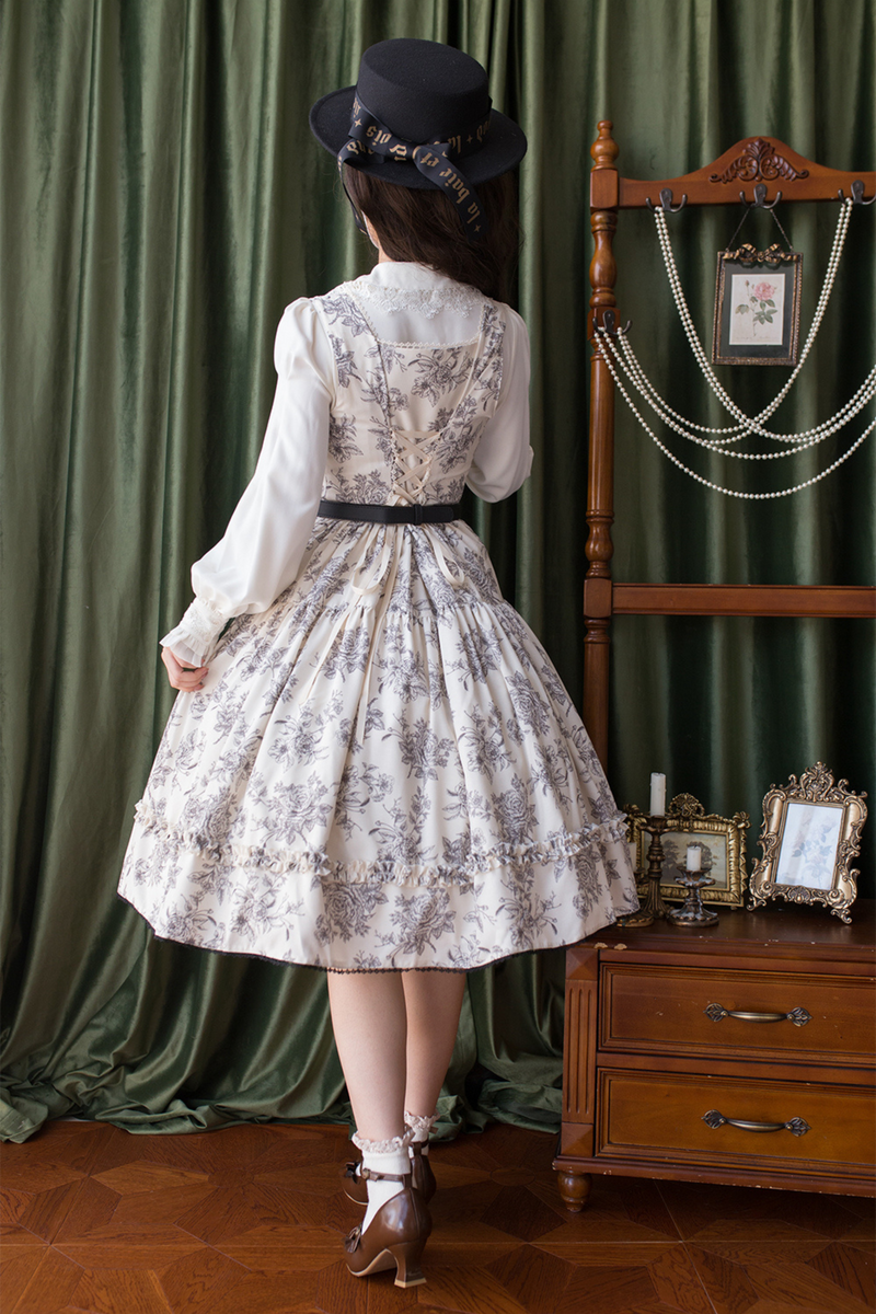 Sketch Wild Rose Lolita Jumper Skirt