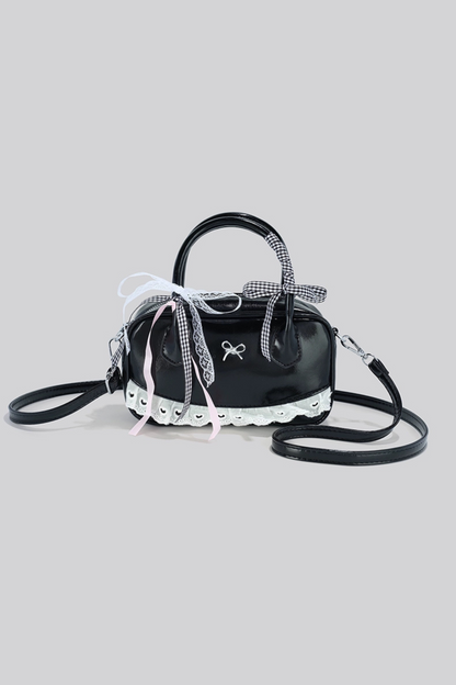 Ribbon Lace Boston Bag