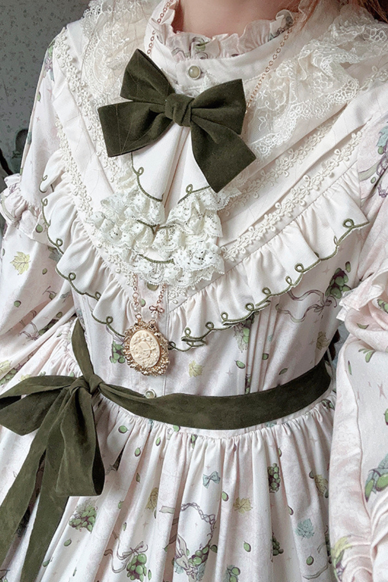 Winery Retro Bear Lolita Dress
