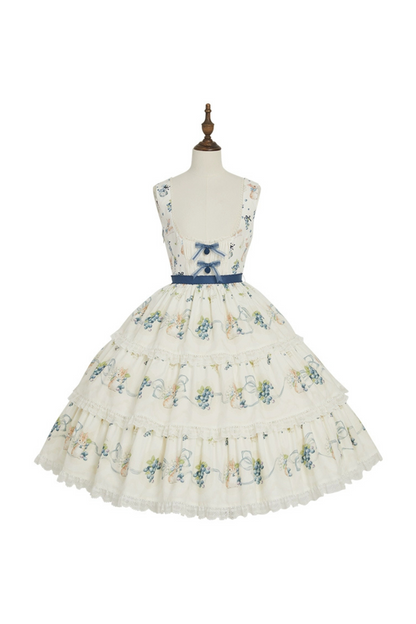 Benny's Blueberry Garden Lolita Jumper Skirt + Dress + Inner Shirt