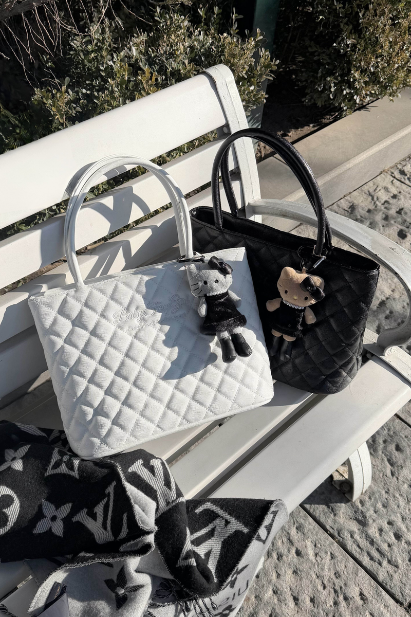 Sweet Quilted Tote Bag
