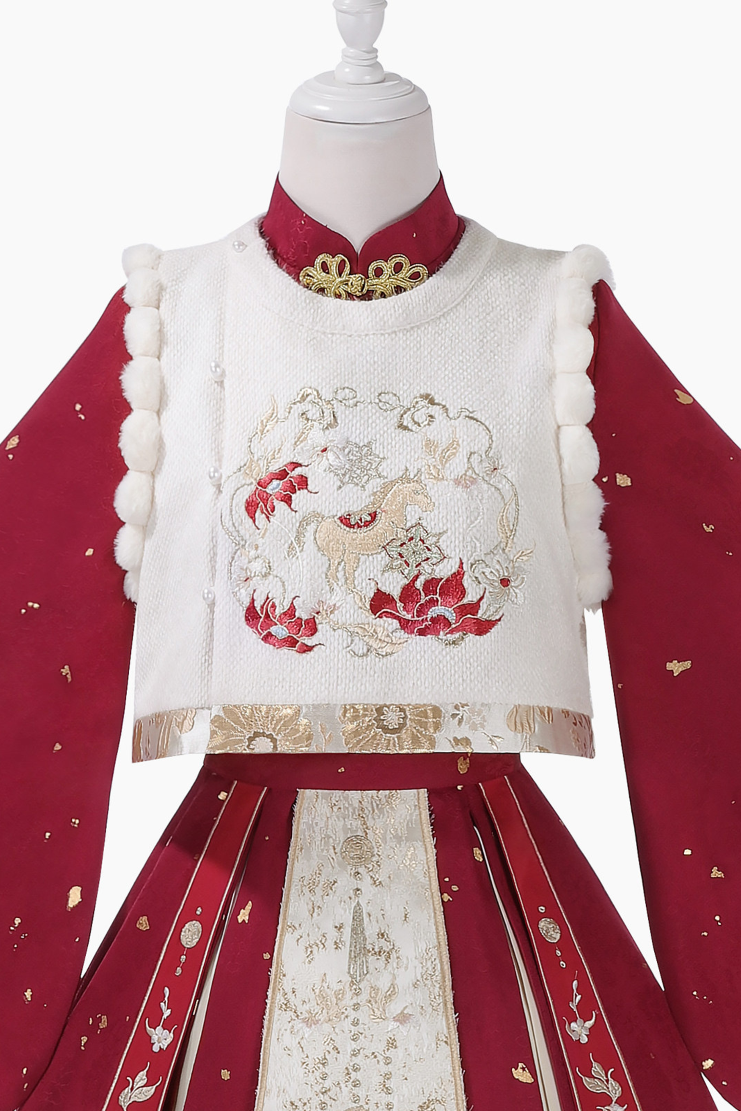 Chinese Lolita Red Dress Set