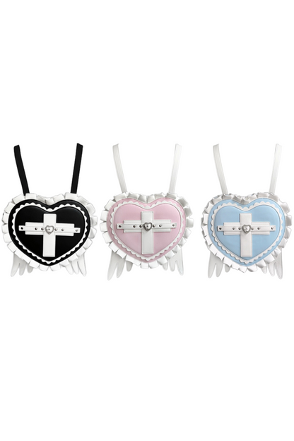 Ruffled Subculture Heart Bag