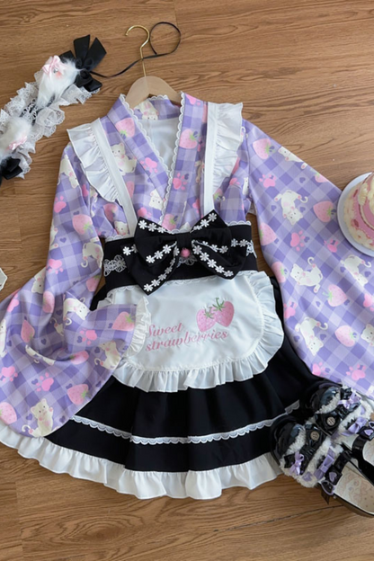 [pre-order] Strawberry Retro Cafe Japanese Lolita Dress
