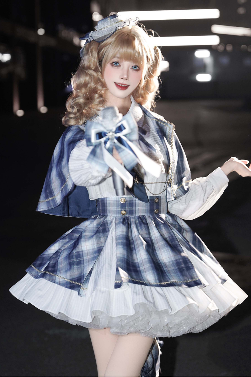 Starlight Idol Cosplay Cape + Shirt + Skirt + Leg Warmers