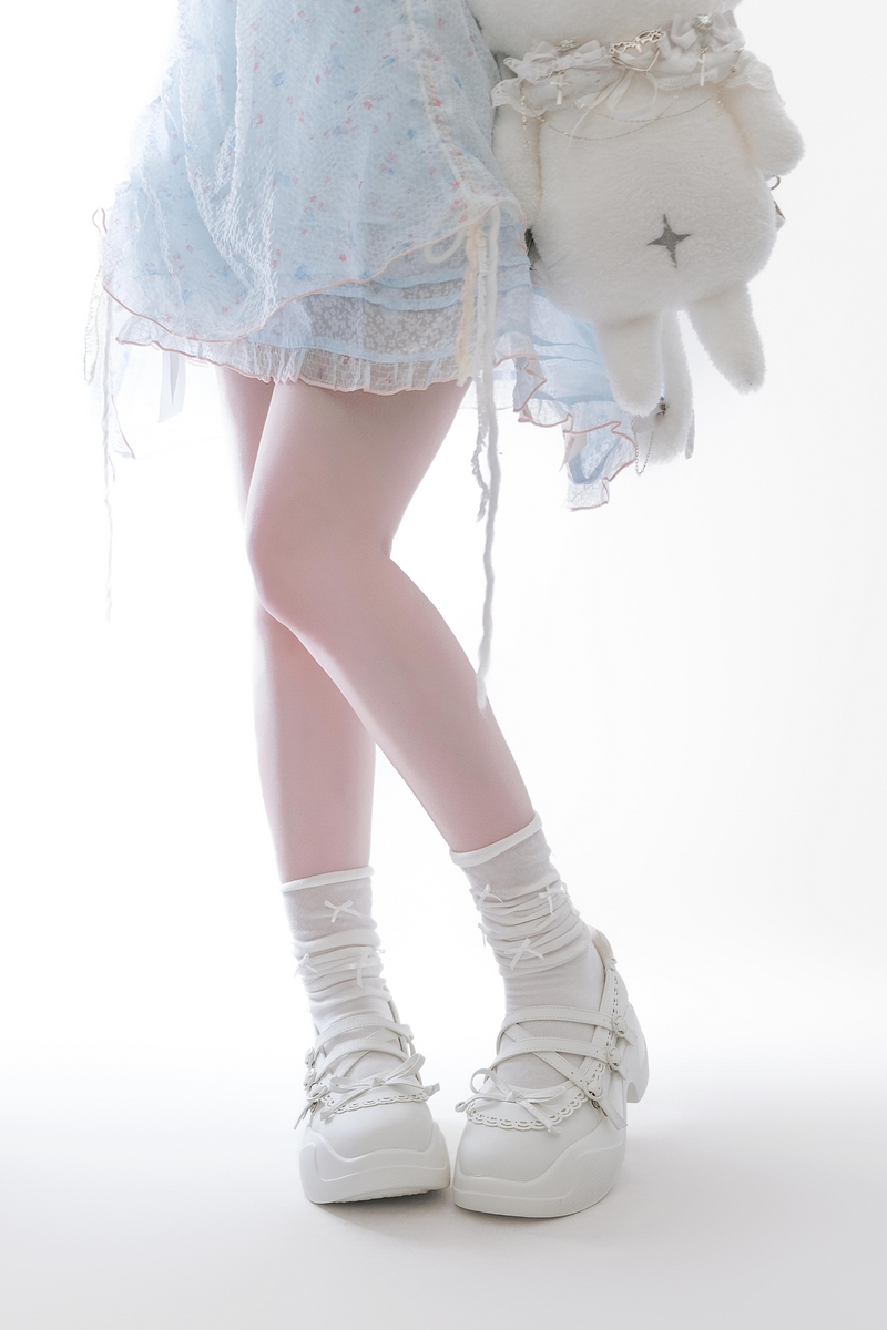 Sweet Slim Ribbon Shoes