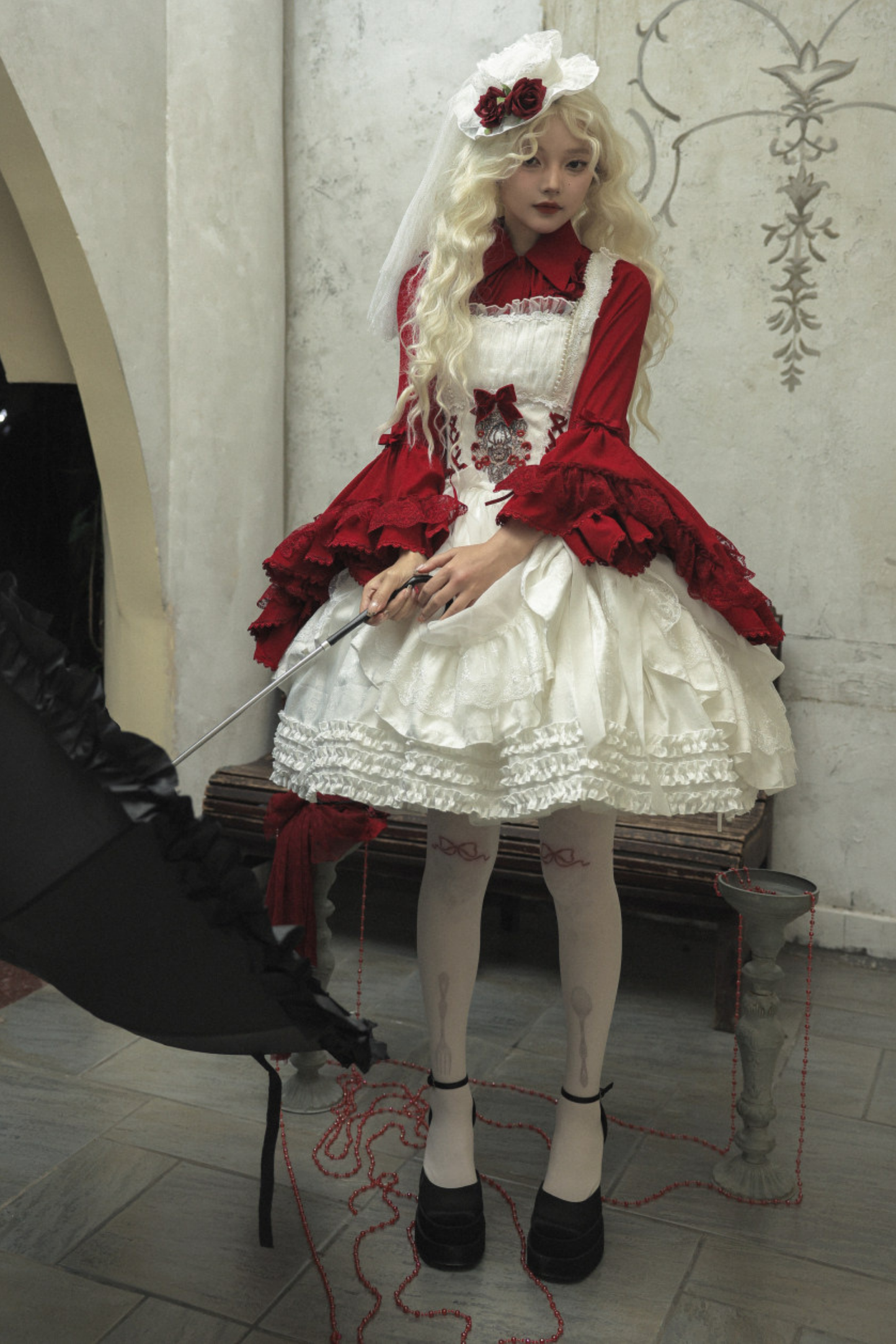 Moon River Gothic Skirt + Cape + Top + Bow